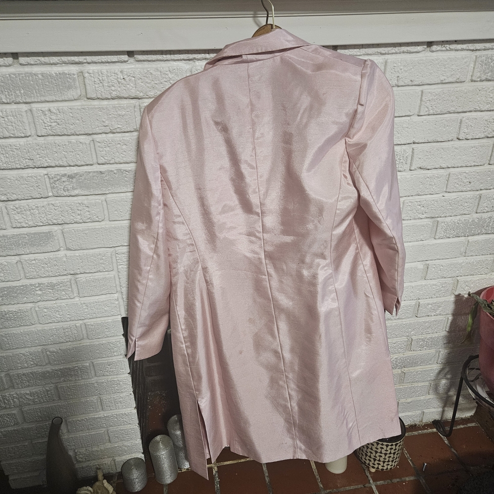 Le Suit Light Pink Satin Jacket